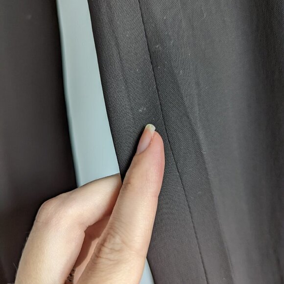 A.L.C. Benton Black Cropped Pleated Trouser Pants - Picture 12 of 13